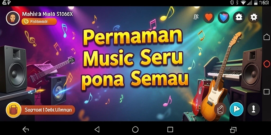 Tampilan gameplay 116X yang mengasyikkan dengan berbagai tantangan musik.