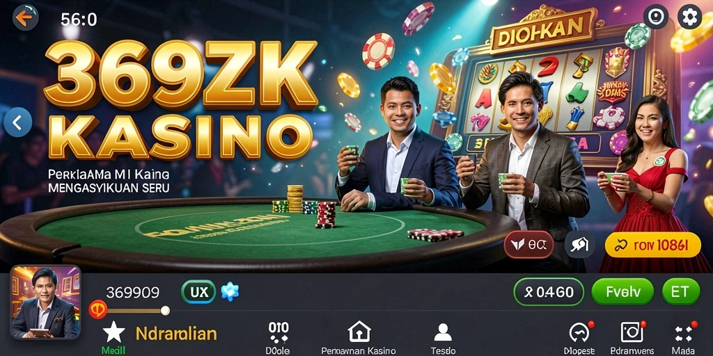 Tampilan gameplay menarik yang menggambarkan keseruan bermain Kasino.