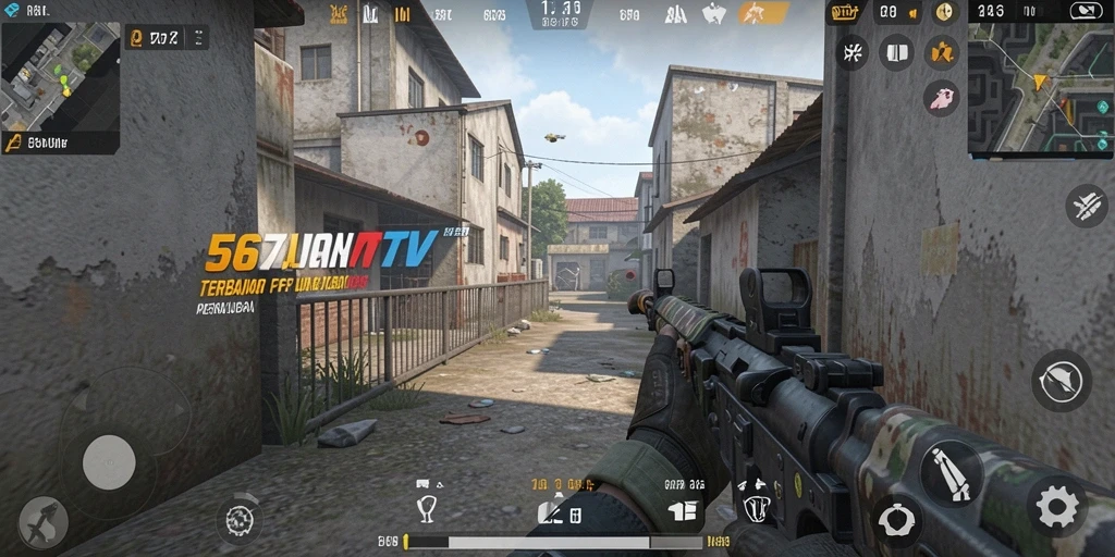 Screenshot menampilkan aksi menegangkan dalam gameplay FPS 567TV.