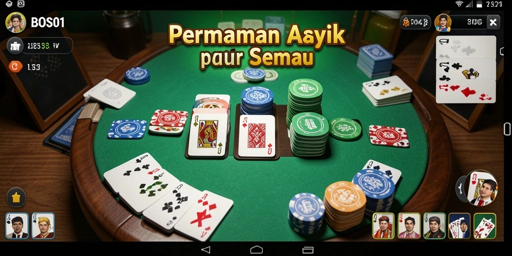 Tangkapan layar dari gameplay Gaple yang seru dan interaktif.