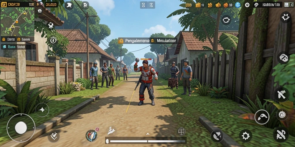 Tampilan gameplay simulation yang menarik dan interaktif.