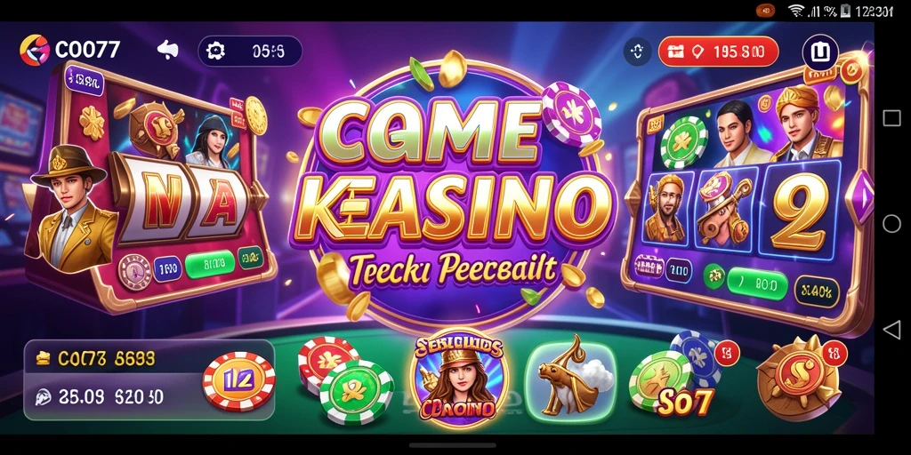 Tampilan gameplay menarik dari COO77 dengan berbagai tema slot.