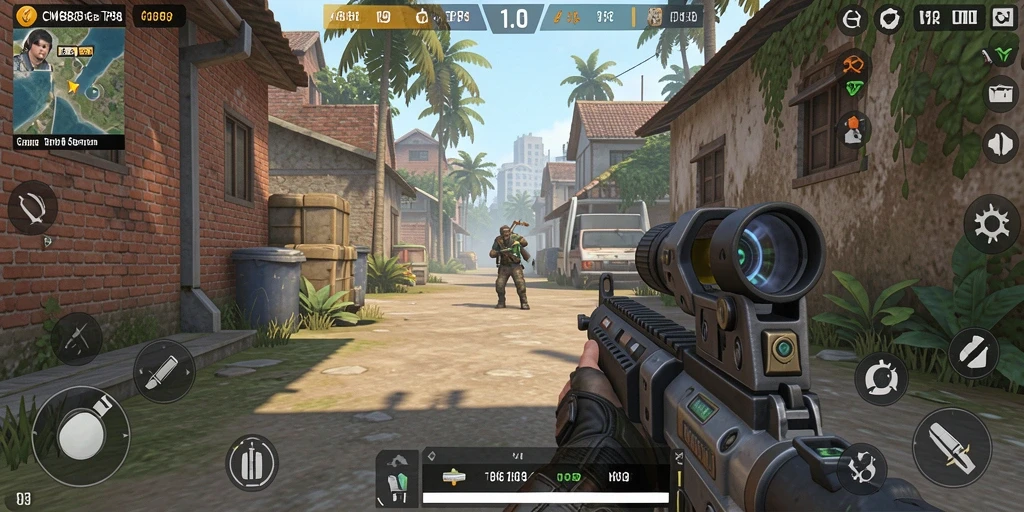 Gambaran gameplay TPS di CW8888 yang mendebarkan.