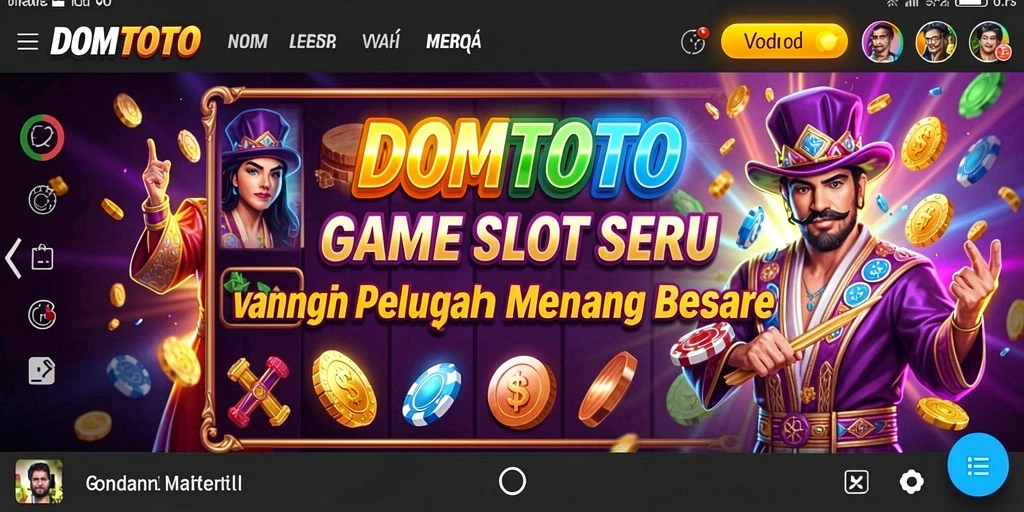 Tampilan gameplay seru dan menarik dari DOMTOTO