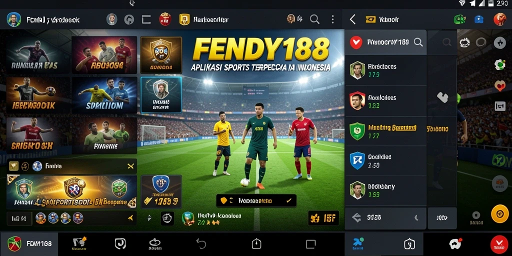 Tampilan antarmuka yang menarik dari FENDY188 saat bermain Sportsbook.