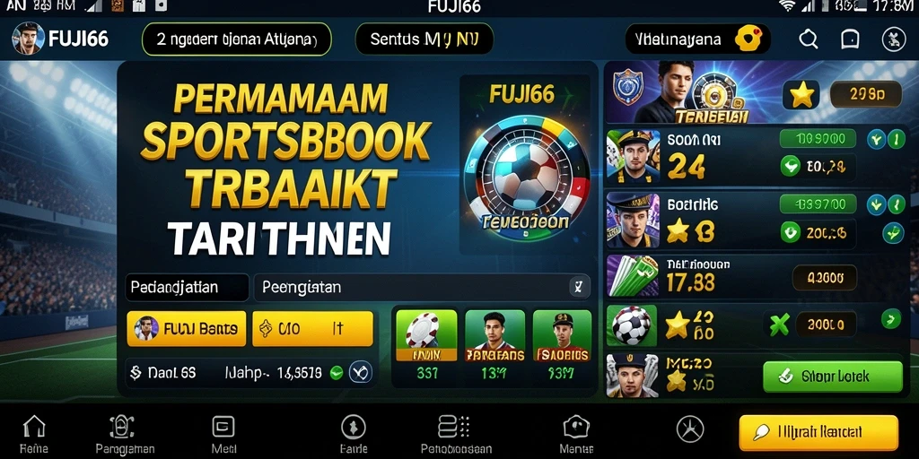 Tampilan dinamis dari gameplay FUJI66 yang seru dan menantang.