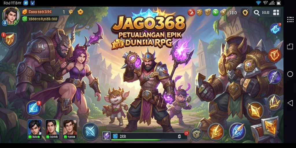 Tampilan gameplay RPG yang menarik dan mendalam di JAGO368.