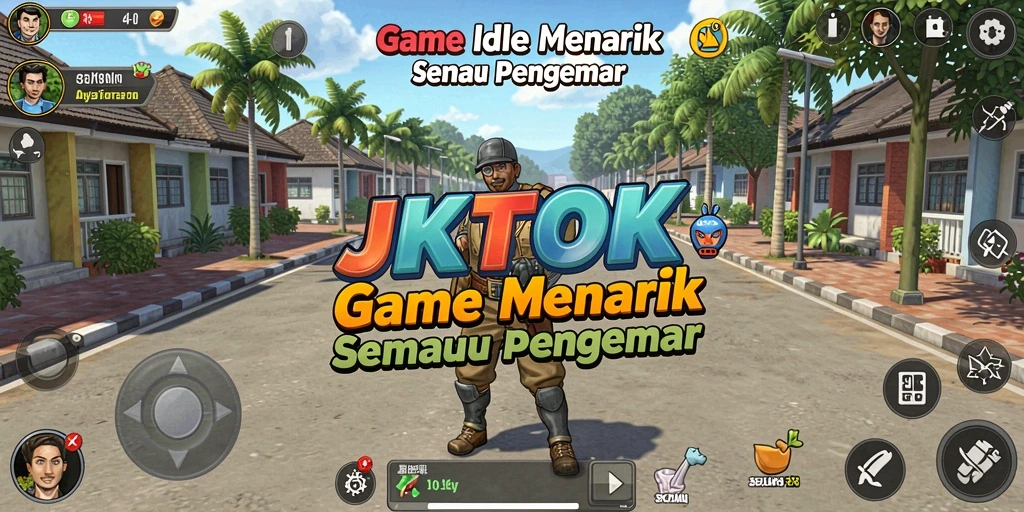 Screenshot JKTOK menunjukkan gameplay yang menarik dalam genre Idle.