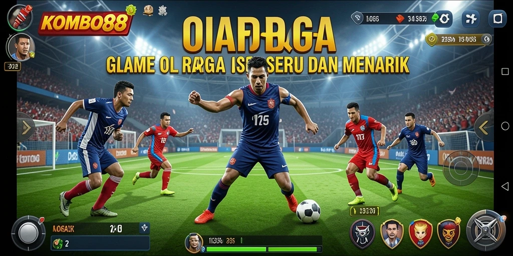 Tampilan gameplay seru dari KOMBO88 yang menampilkan aksi olahraga.