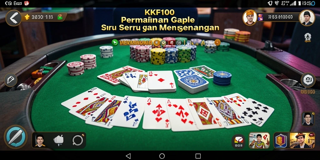 Gameplay seru KPK100 dalam permainan Gaple yang menegangkan.