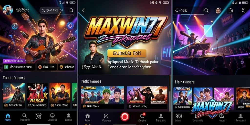 Gameplay menarik dari aplikasi MAXWIN77 dengan fitur musik interaktif.