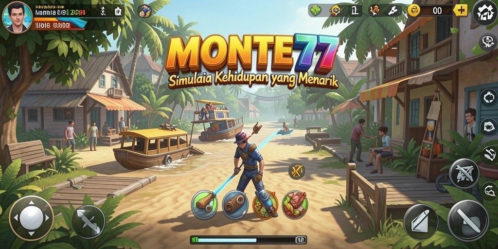 Tampilan gameplay <strong>MONTE77</strong> yang interaktif dan menawan.