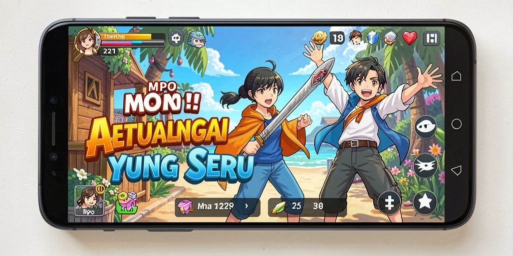 Tampilan menarik dari gameplay MPO1221 yang penuh warna.