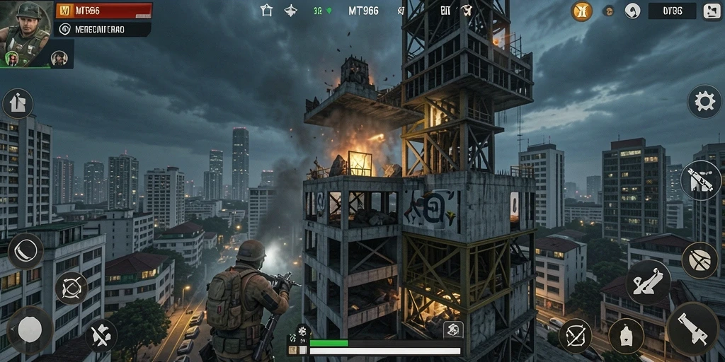 Screenshot gameplay Tower Defense MT966 yang menarik dan penuh aksi.