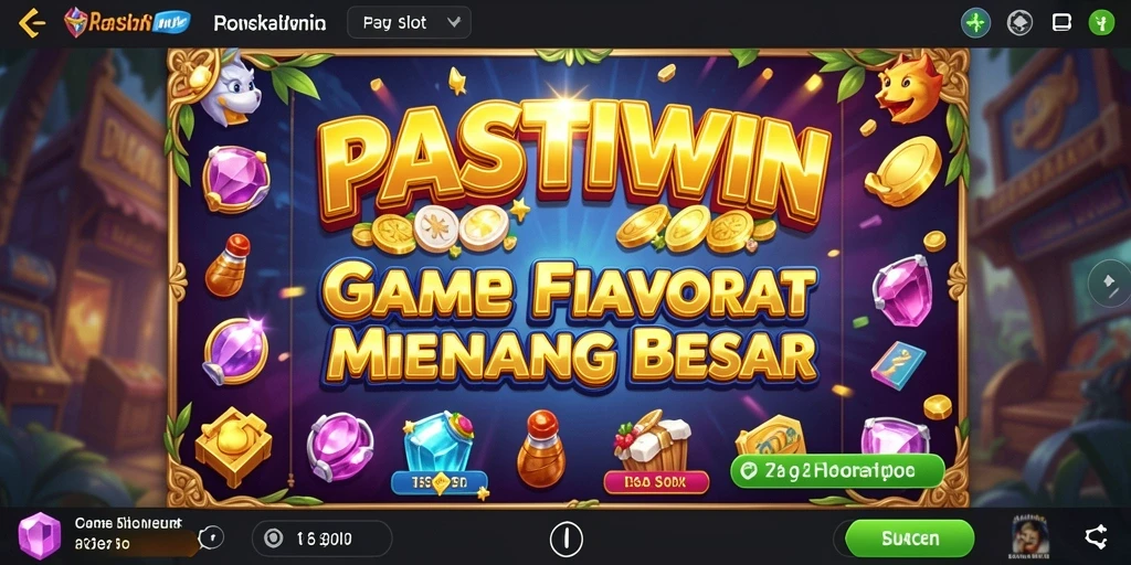 Tampilan utama gameplay PASTIWIN dengan fitur slot menarik.