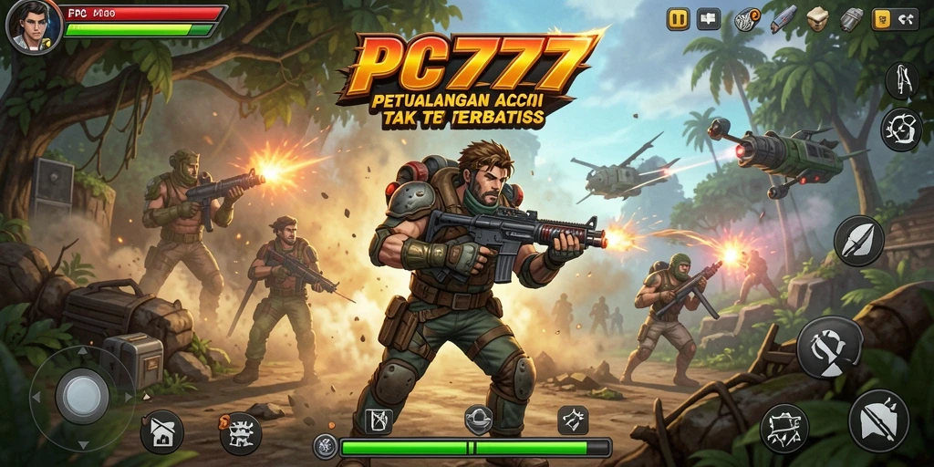 Tampilan gameplay seru dari PC777 dengan aksi mendebarkan.