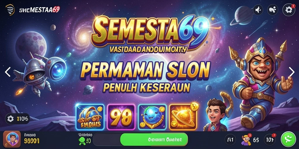 Tampilan gameplay Slot yang menegangkan dalam SEMESTA69.