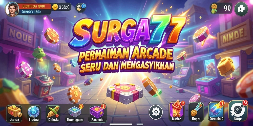 Gameplay SURGA77 yang seru dan penuh aksi dalam game Arcade.