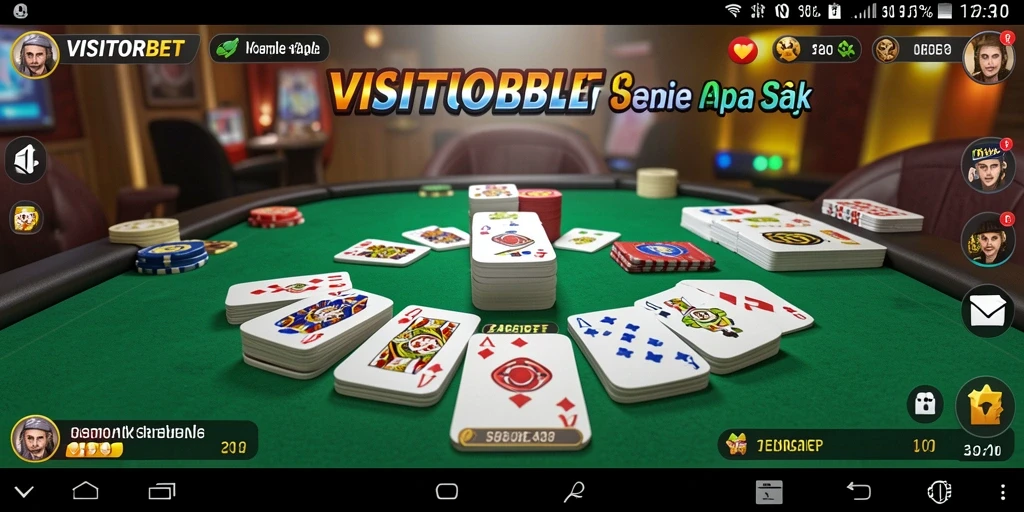 Tampilan gameplay Gaple yang menegangkan dan interaktif.